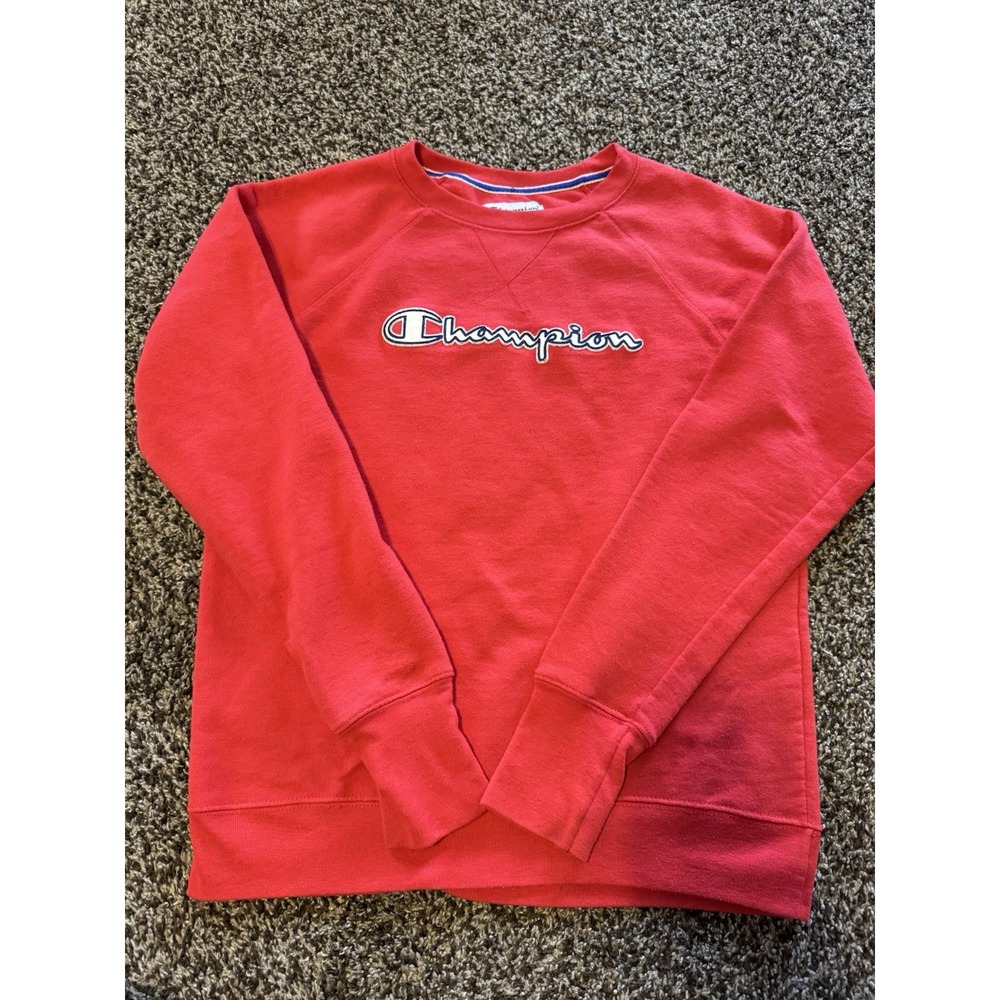 Champion Men's Size Small Red Sweatshirt